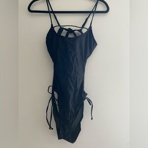 Elegant Black One-Piece Swimsuit